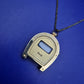 Vintage Hufeisen Digital Uhr Kette – Goldfarbenes Glücksbringer Design