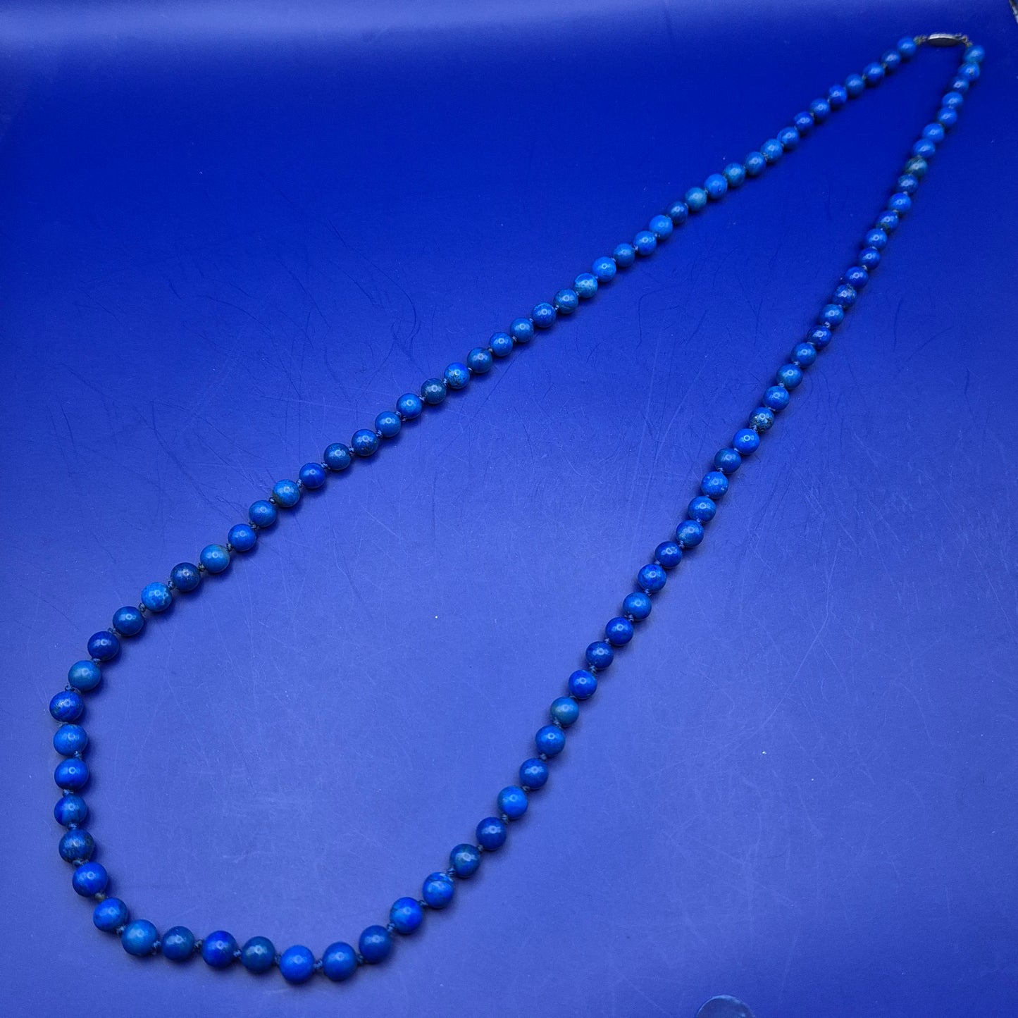 Elegante Lapislazuli Halskette – Tiefblaues Design mit 925 Silber Verschluss