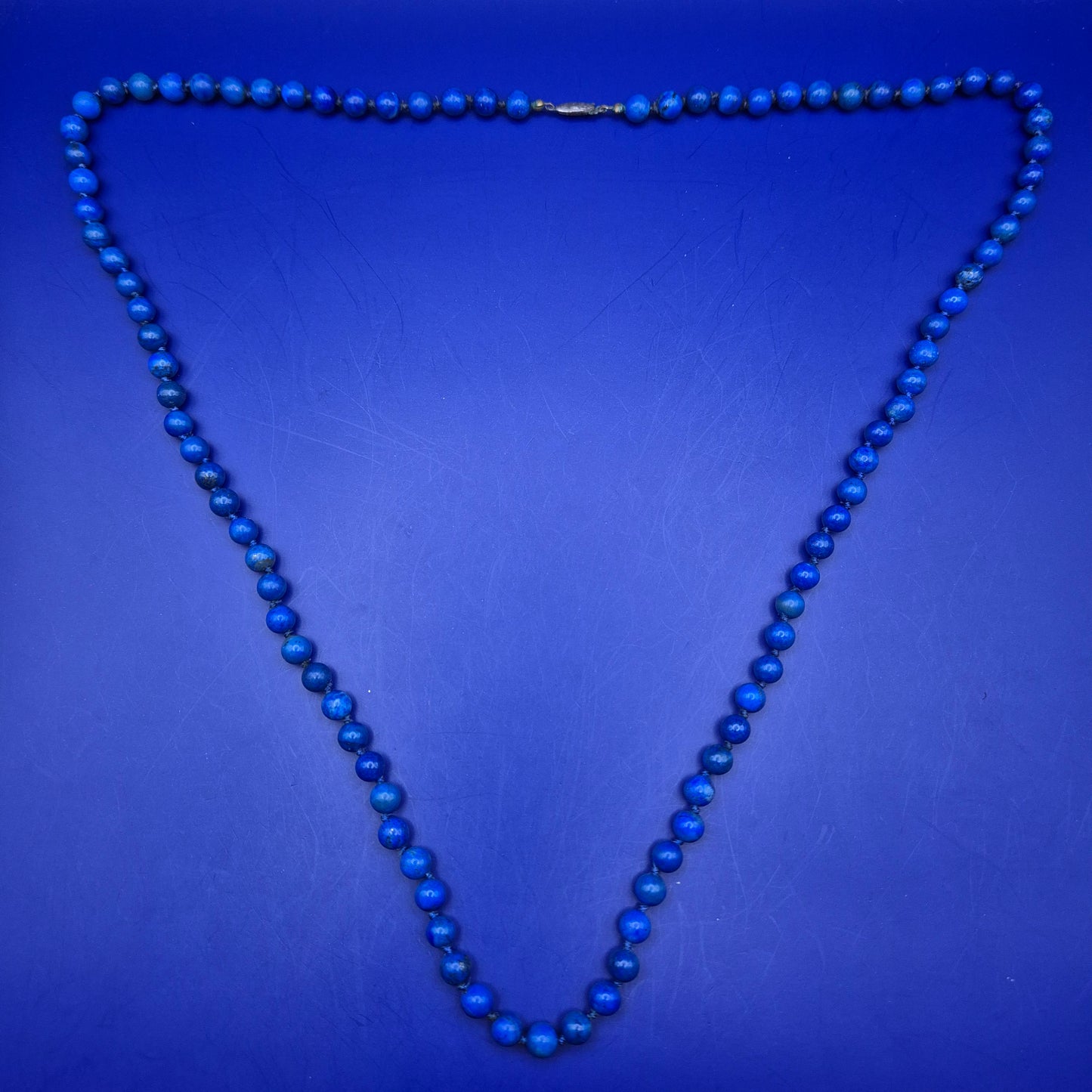 Elegante Lapislazuli Halskette – Tiefblaues Design mit 925 Silber Verschluss