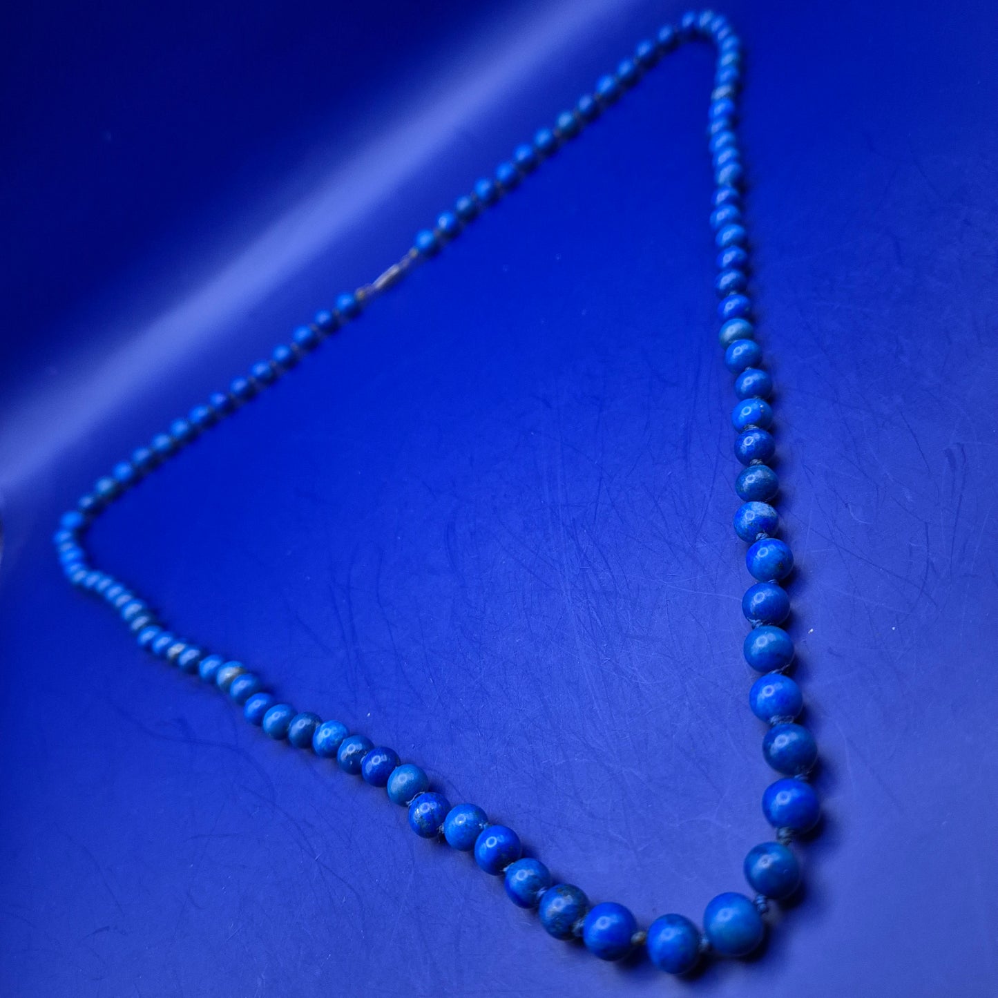 Elegante Lapislazuli Halskette – Tiefblaues Design mit 925 Silber Verschluss