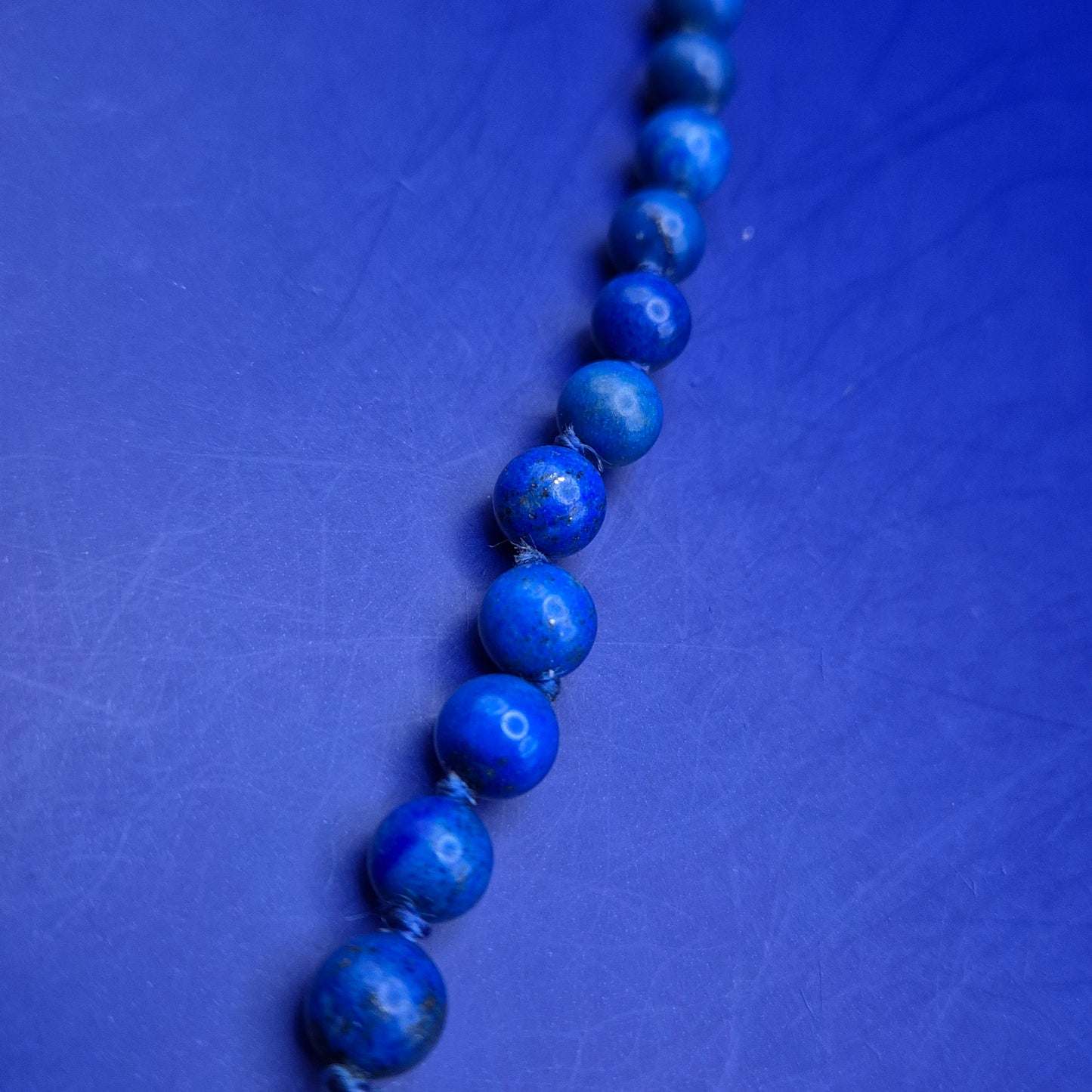Elegante Lapislazuli Halskette – Tiefblaues Design mit 925 Silber Verschluss