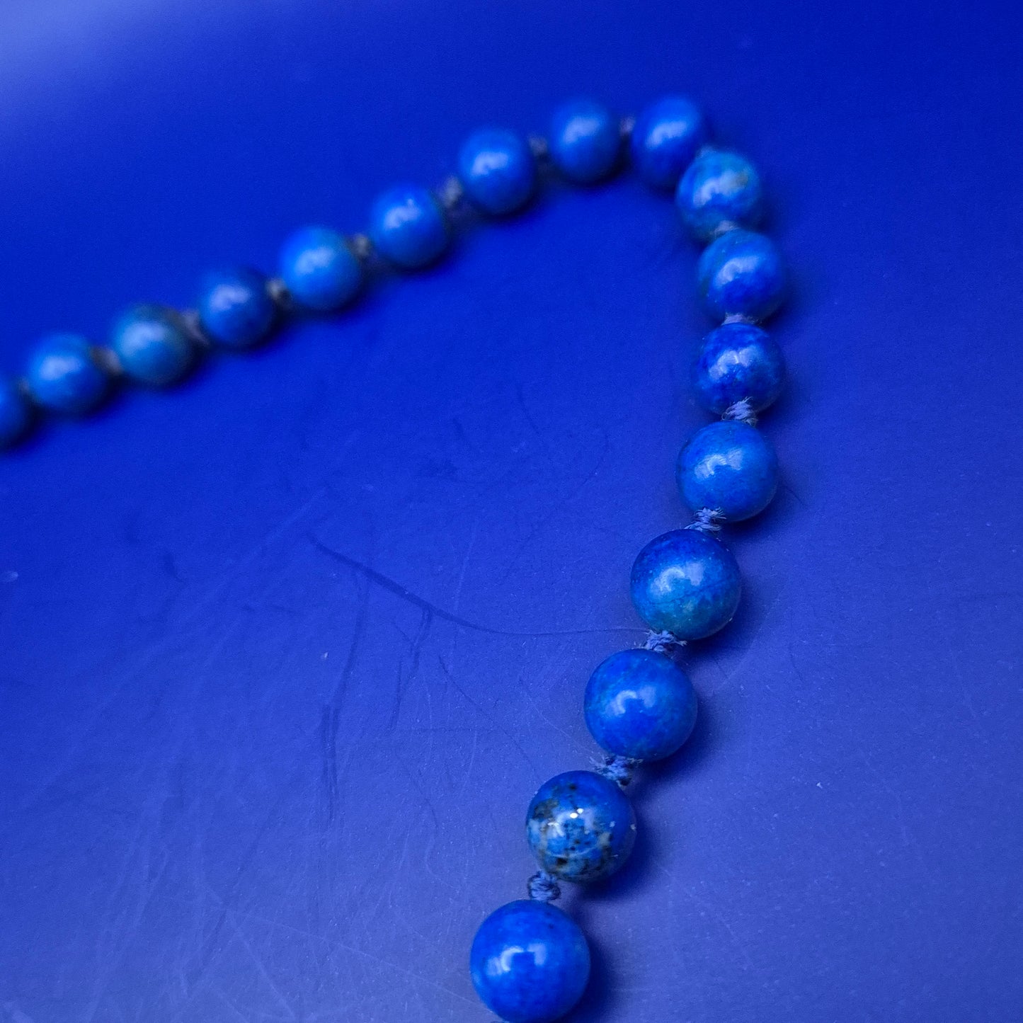 Elegante Lapislazuli Halskette – Tiefblaues Design mit 925 Silber Verschluss