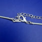 Stilvolle Silber Kette mit Herzanhänger und Blautopas – Modernes Design