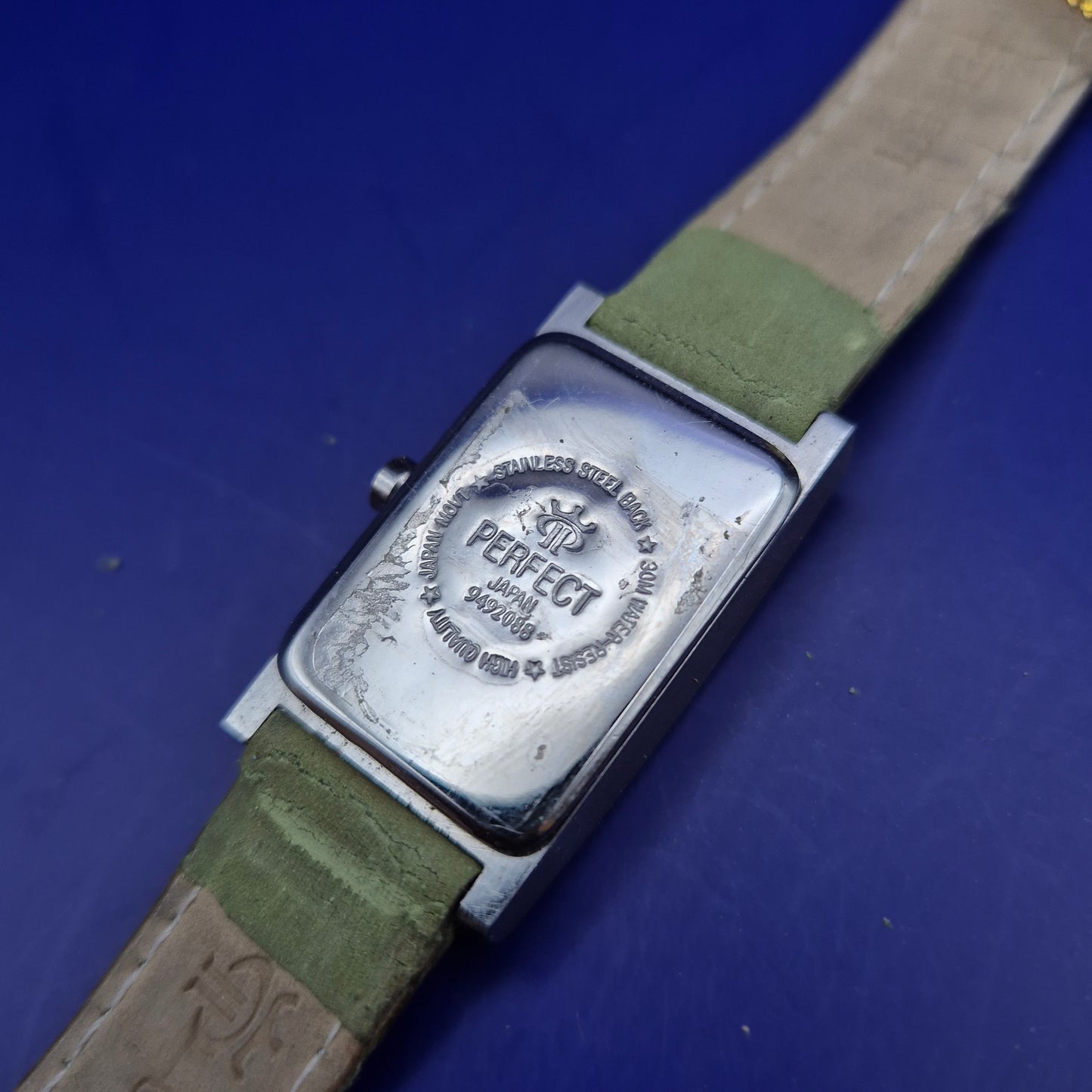 Elegante Perfect Damen Uhr – Stilvolles Grün mit Calipso-Design