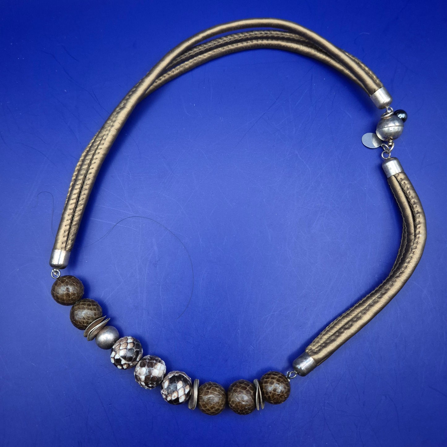 Statement Damen Kette mit exotischen Perlen - Einzigartiger Look