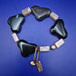 Elegantes Fiva Designer Armband – Naturstein & Kupfer Akzente