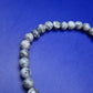 Natürliches Jaspis Perlen Armband – Stilvolles Grau für Herren & Damen
