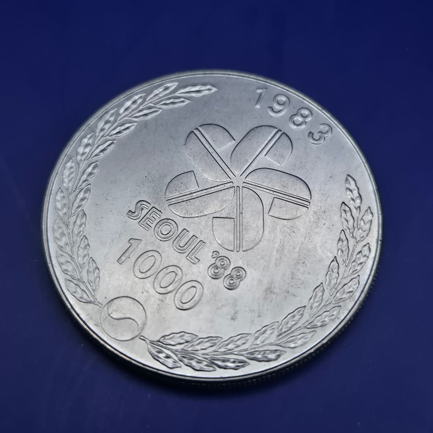 Seltene 1000 Won Gedenkmünze 1983 – Seoul '88 Olympische Spiele
