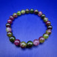 Buntes Wassermelonen Tourmalin Armband Perlen