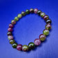 Buntes Wassermelonen Tourmalin Armband Perlen