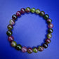 Buntes Wassermelonen Tourmalin Armband Perlen