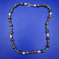 Edle Perlen und Edelstein Damen Kette – Tigerauge & Malachit Design