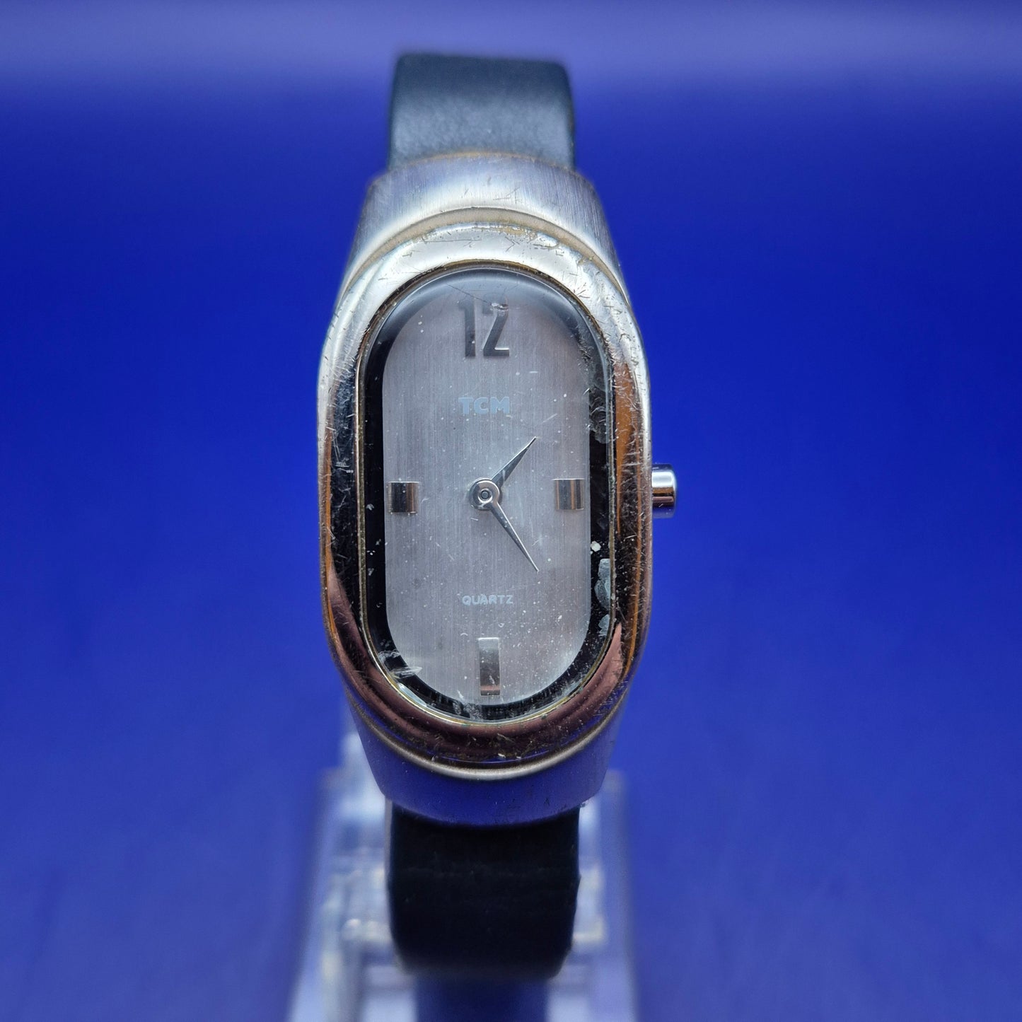 Elegante TCM Damen Uhr – Klassisches Ovales Design mit Lederarmband