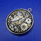 Vintage Toledo Damascene Anhänger – Gold- & Silbereinlage mit Vogel