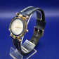 Auffällige Japona Damen Uhr – Blau-goldenes Design mit Steinbesatz