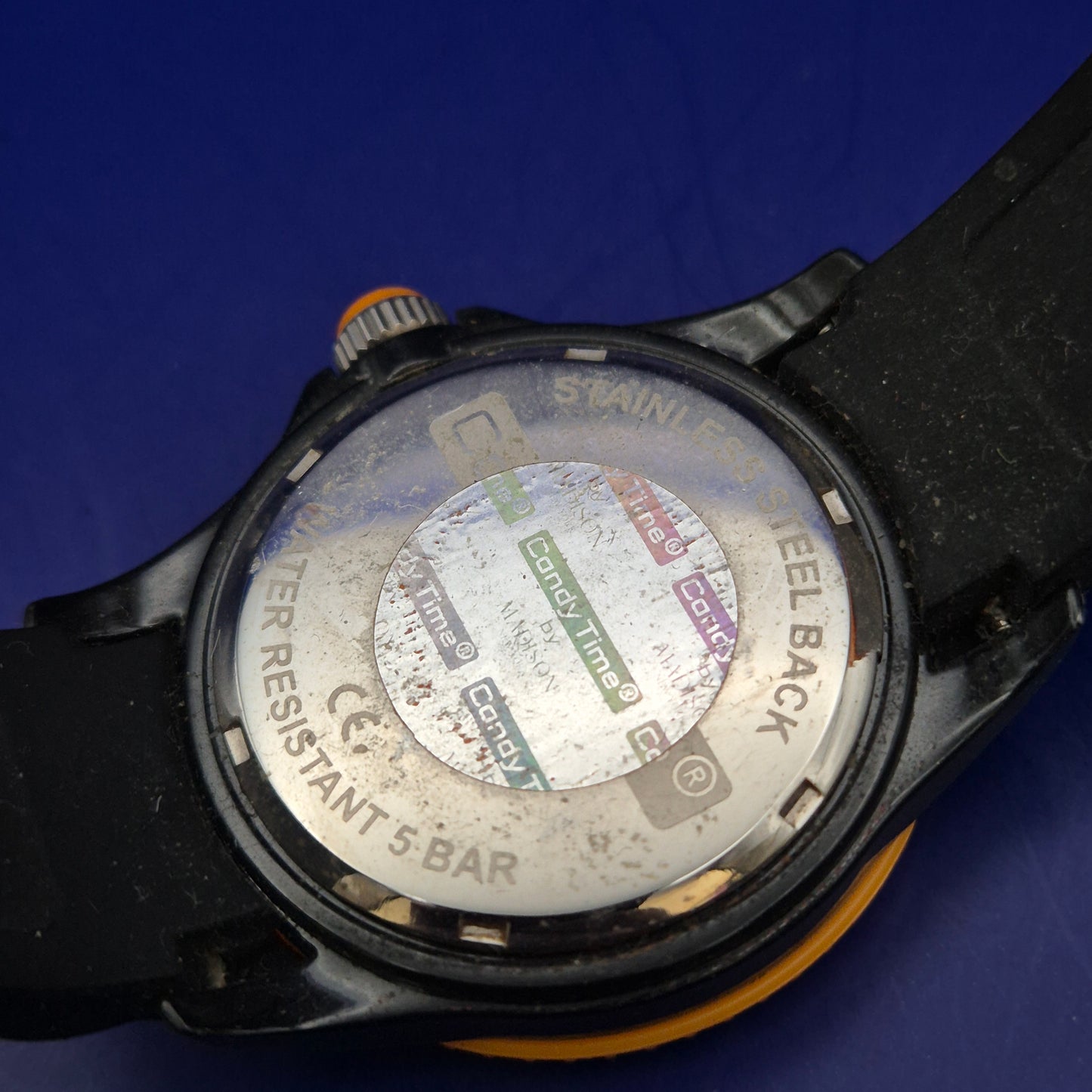Sportliche Madison Candy Time Herren Uhr - Schwarz & Orange