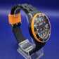 Sportliche Madison Candy Time Herren Uhr - Schwarz & Orange
