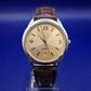 Klassische C&C Herren Uhr – Goldfarbenes Zifferblatt mit Lederarmband