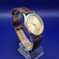 Klassische C&C Herren Uhr – Goldfarbenes Zifferblatt mit Lederarmband
