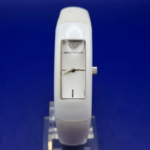 Elegante Emporio Armani Herren Uhr – Klassisches Rectangle Design in Silber