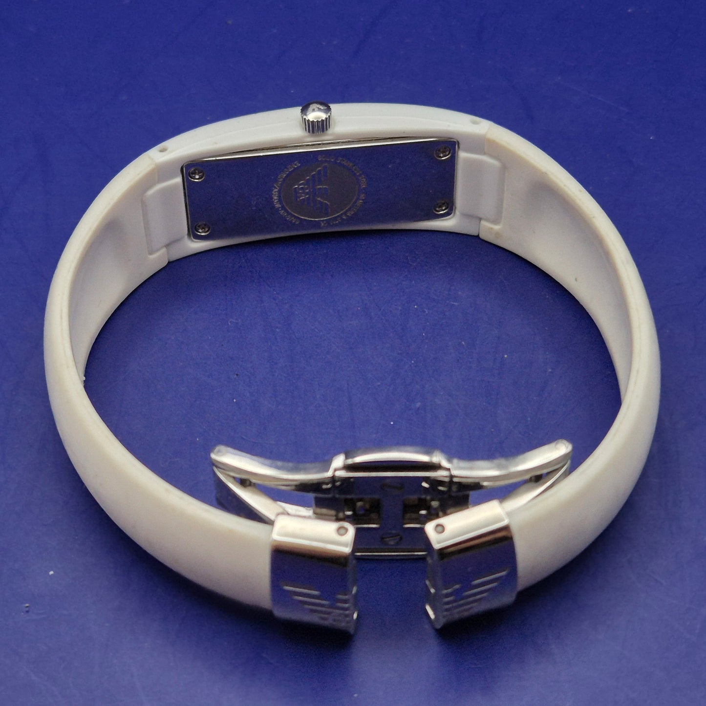 Elegante Emporio Armani Herren Uhr – Klassisches Rectangle Design in Silber
