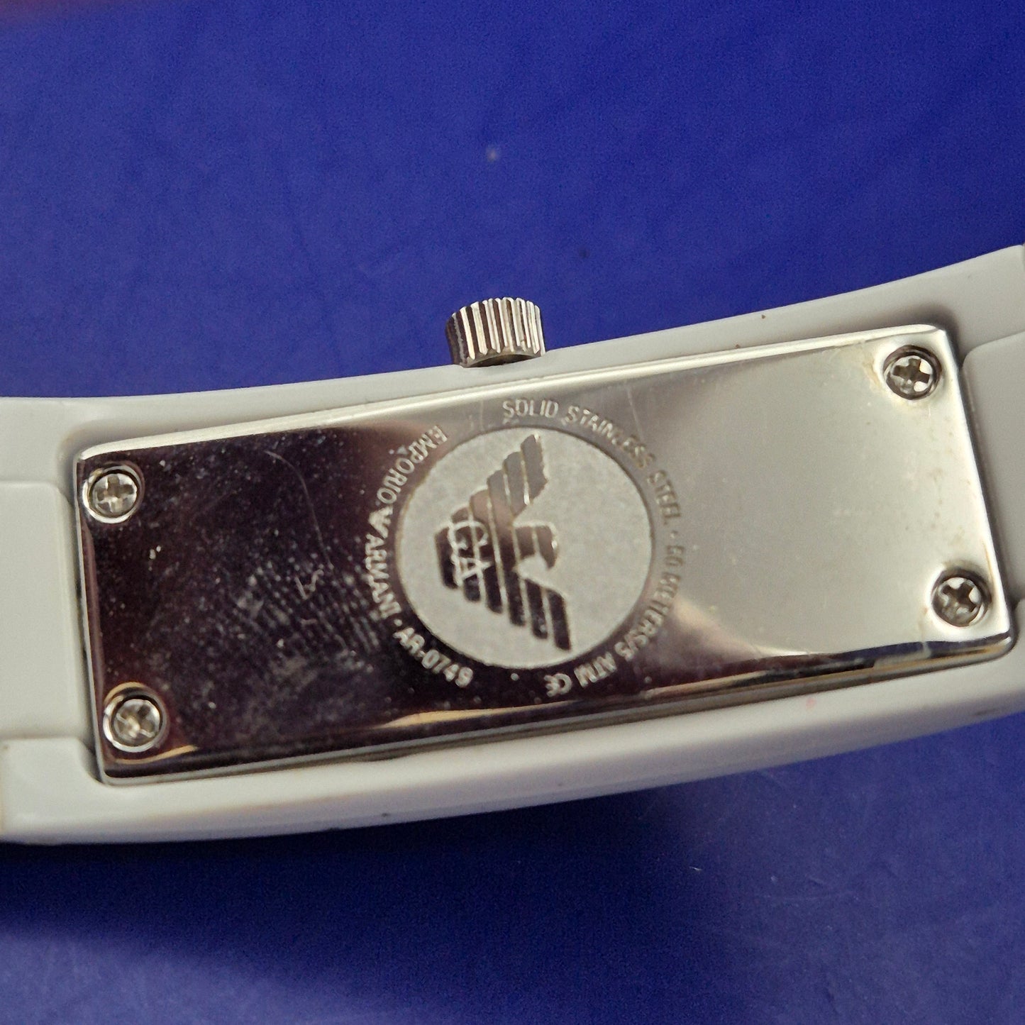 Elegante Emporio Armani Herren Uhr – Klassisches Rectangle Design in Silber
