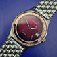 Elegante Jowissa Damen Uhr – Klassisches Design mit Bordeaux-Zifferblatt