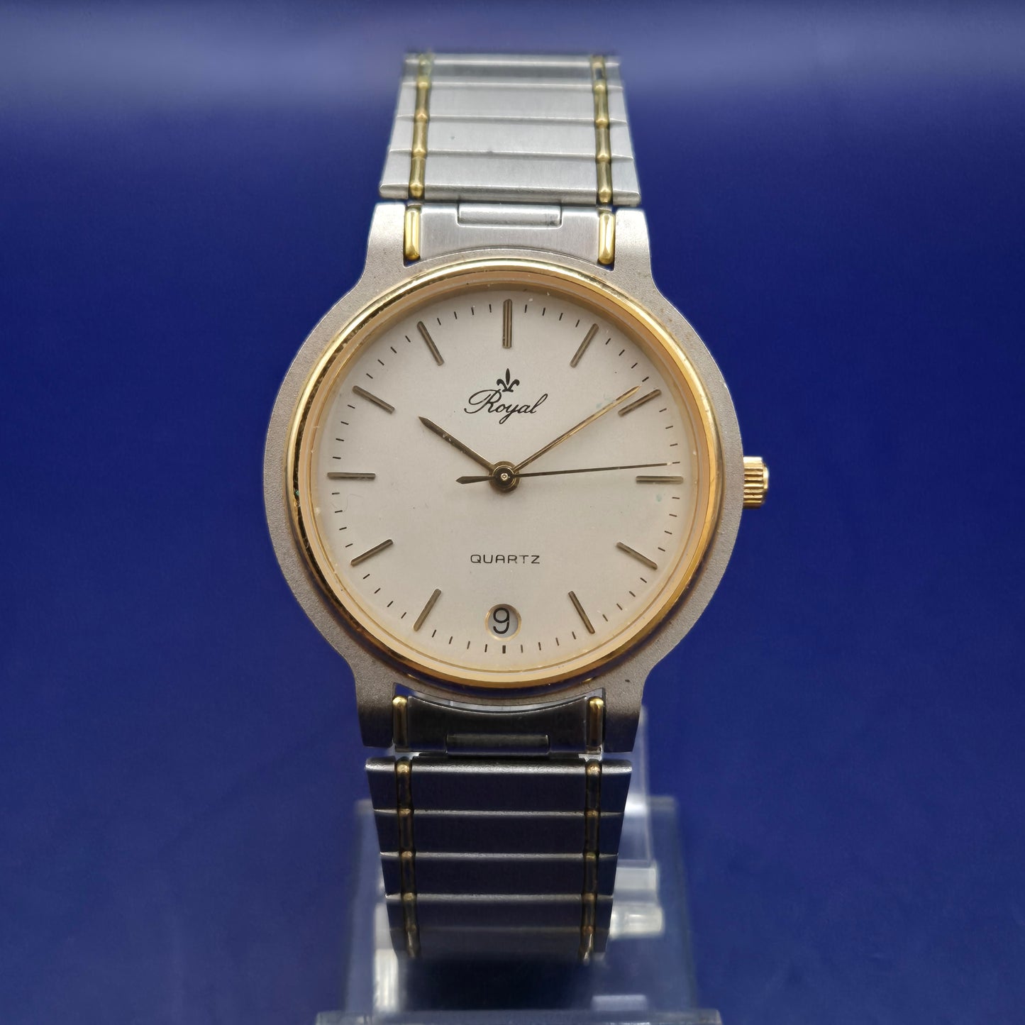 Klassische Royal Bicolor Herren Uhr – Zeitloses Design mit Datumsanzeige