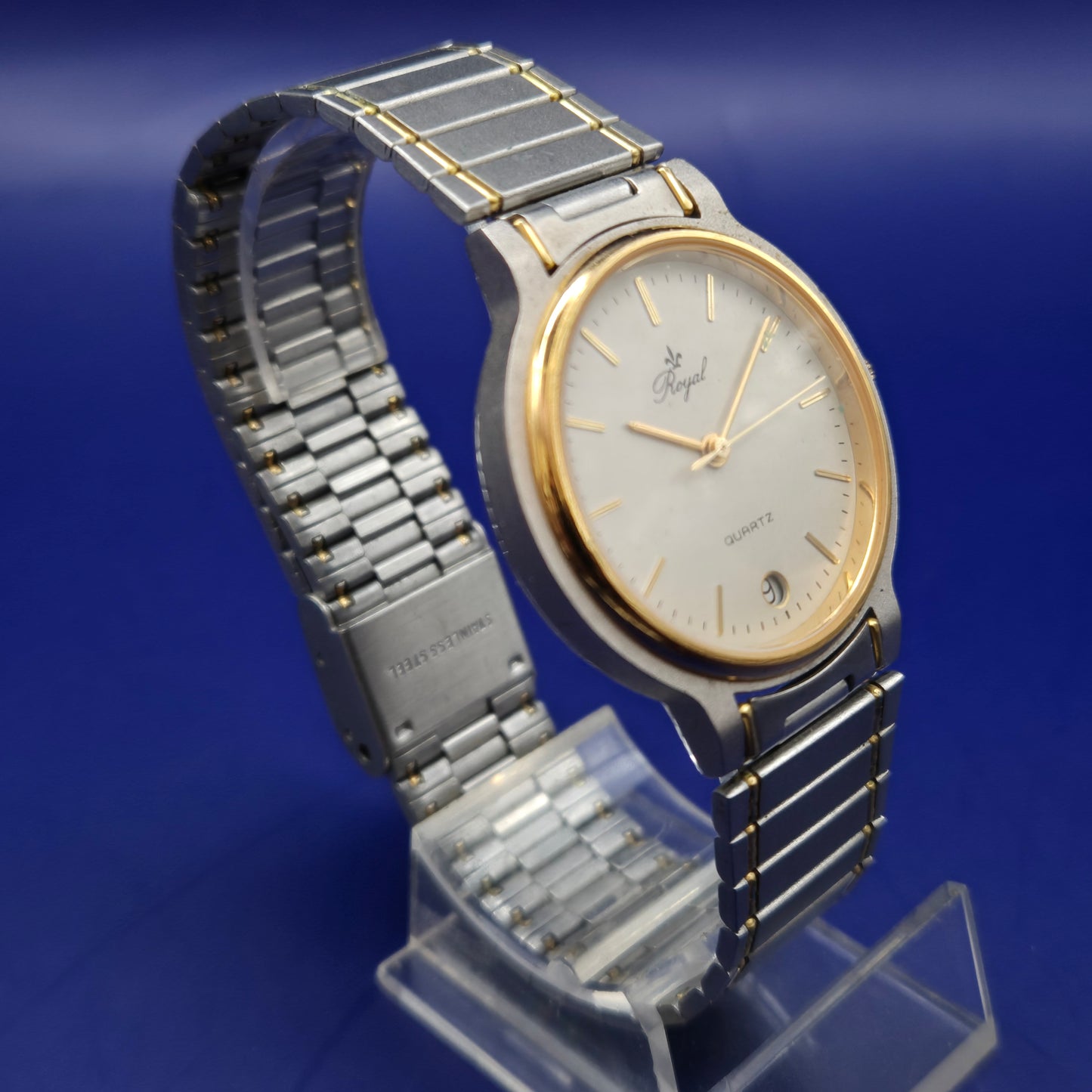 Klassische Royal Bicolor Herren Uhr – Zeitloses Design mit Datumsanzeige