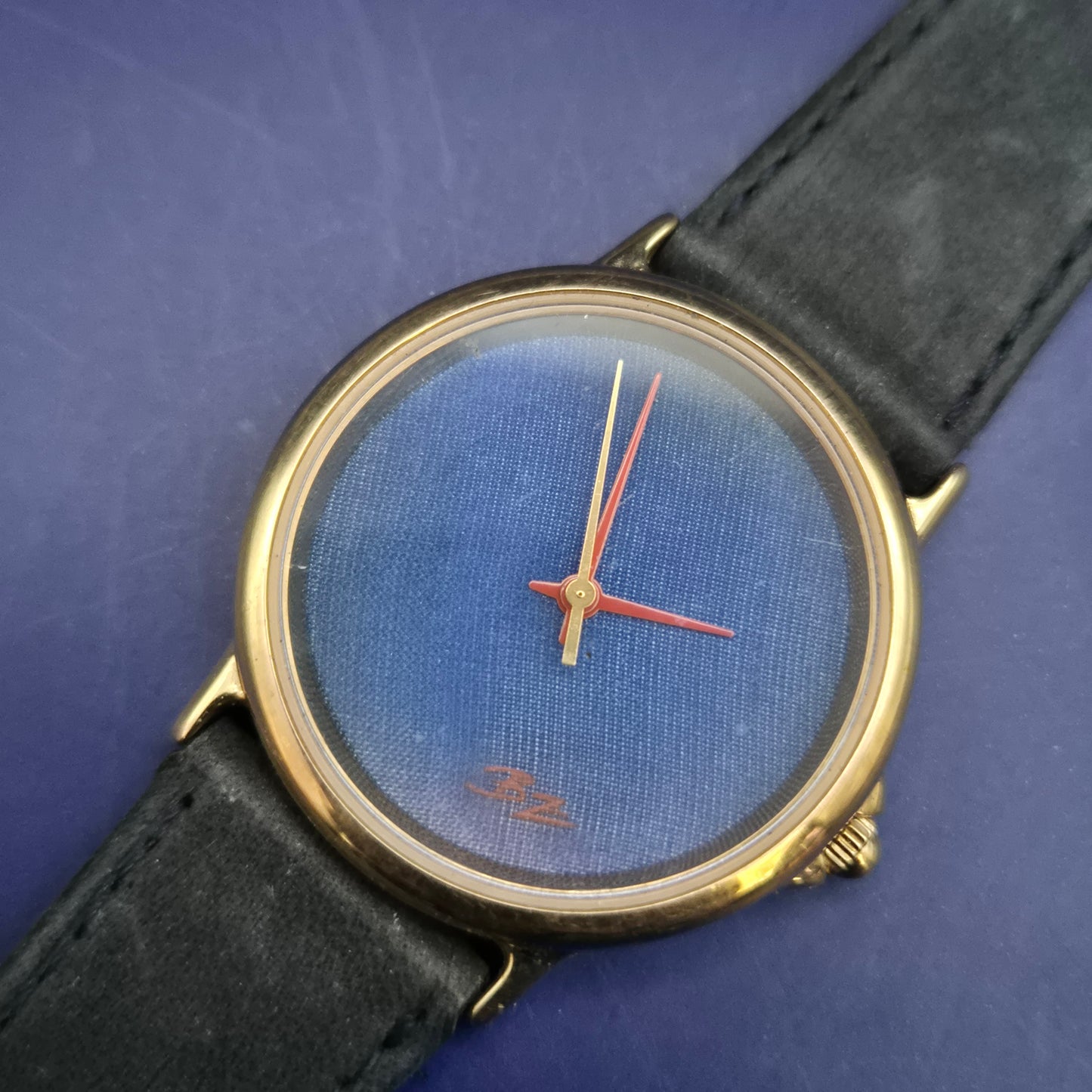 Elegante BZ Herren Uhr – Minimalistisches Design mit blauem Zifferblatt