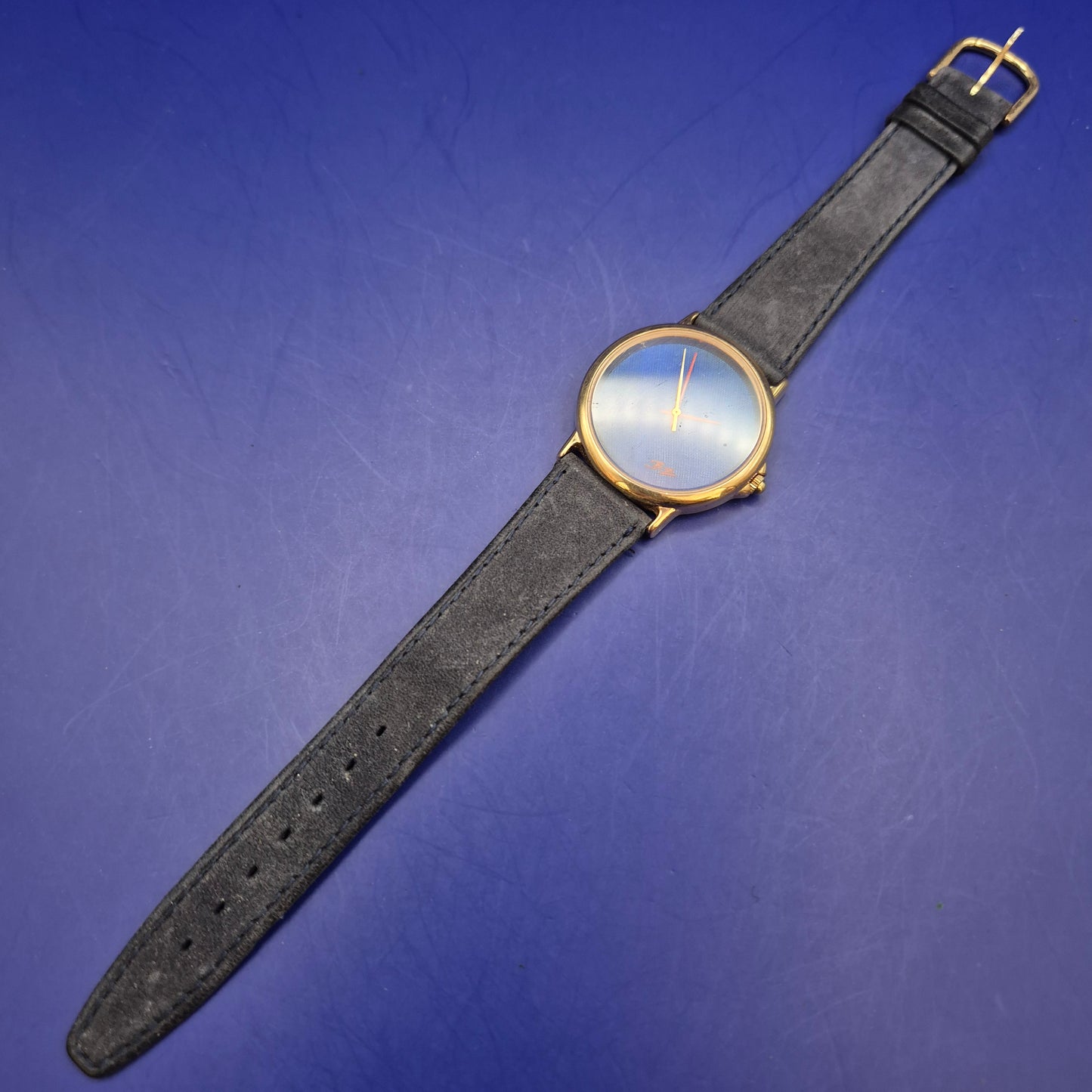 Elegante BZ Herren Uhr – Minimalistisches Design mit blauem Zifferblatt