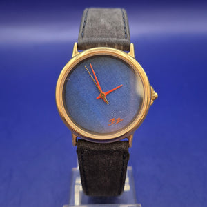 Elegante BZ Herren Uhr – Minimalistisches Design mit blauem Zifferblatt