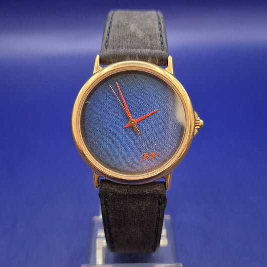 Elegante BZ Herren Uhr – Minimalistisches Design mit blauem Zifferblatt