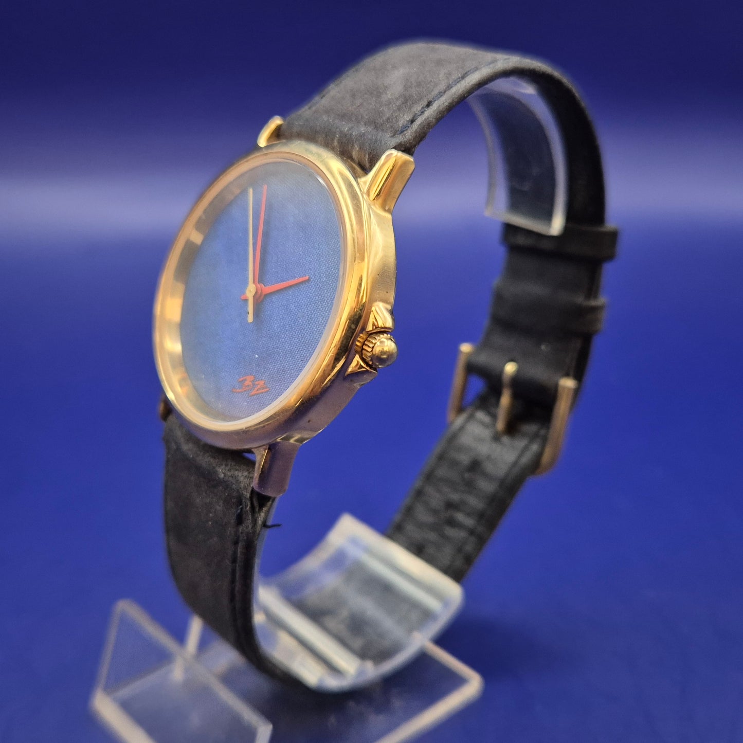 Elegante BZ Herren Uhr – Minimalistisches Design mit blauem Zifferblatt
