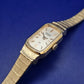 Elegante Orient Damen Uhr – Vintage Gold-Optik mit Milanaise-Armband