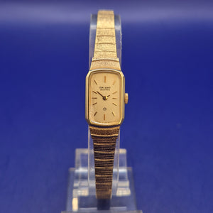 Elegante Orient Damen Uhr – Vintage Gold-Optik mit Milanaise-Armband