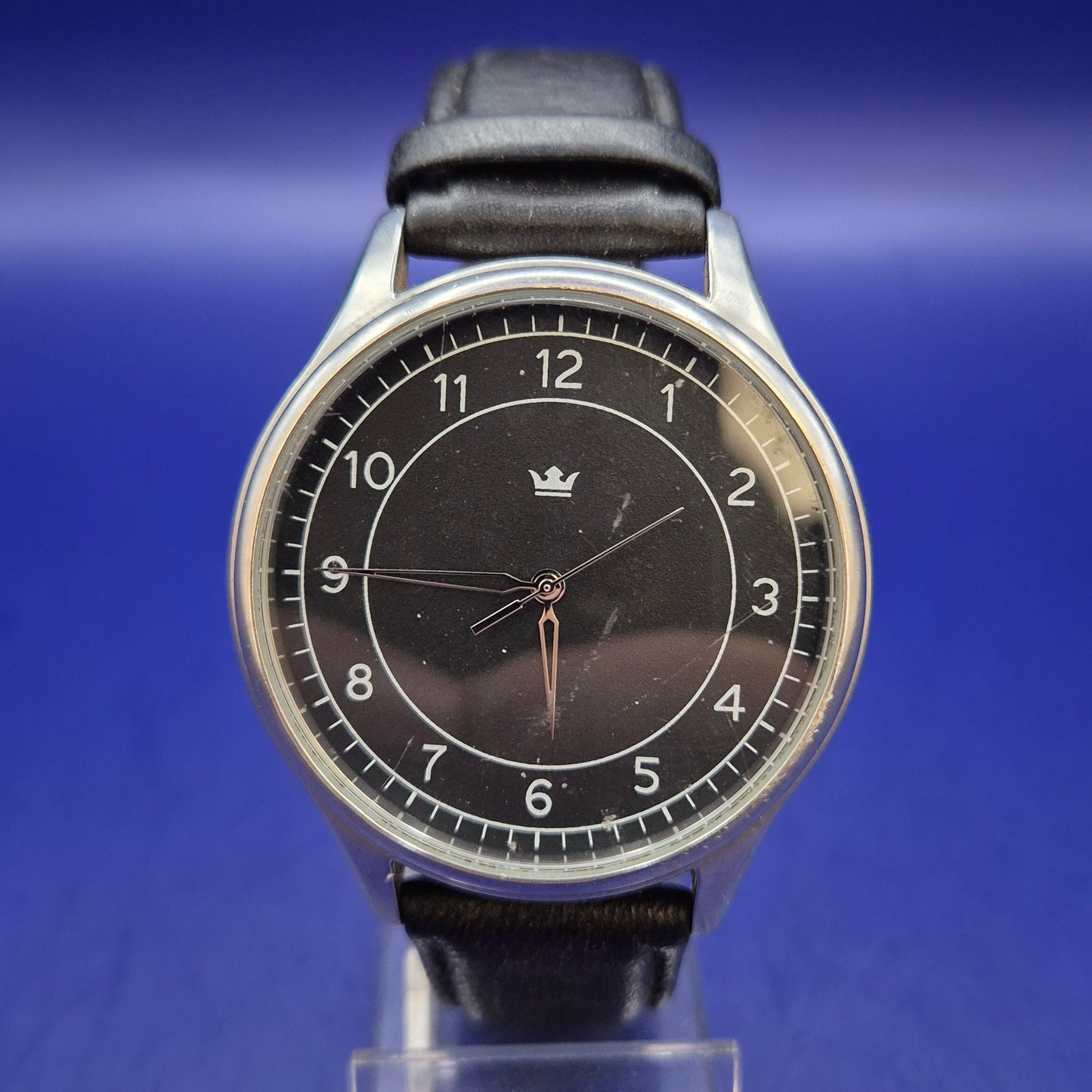 Klassische Sempre Herren Uhr – Schwarzes Zifferblatt & Lederarmband