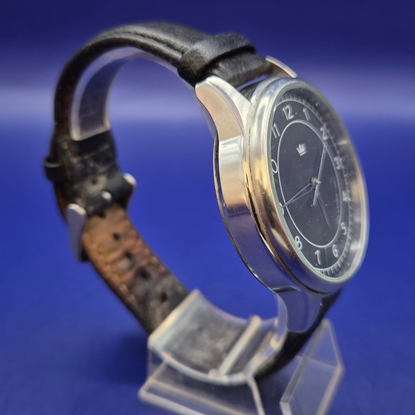 Klassische Sempre Herren Uhr – Schwarzes Zifferblatt & Lederarmband