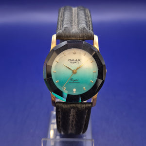 Elegante Omax Herren Uhr – Kristallschliff-Design mit Farbverlauf