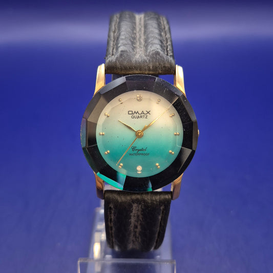 Elegante Omax Herren Uhr – Kristallschliff-Design mit Farbverlauf