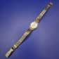 Elegante Citizen Damen Uhr – Goldfarbenes Vintage-Design mit Strukturarmband