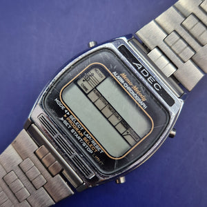 Vintage ADEC Memo-Melody Herren Uhr – Retro Digital Klassiker
