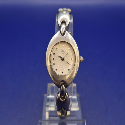 Elegante Damen Uhr – Modisches Ovales Design in Silberoptik