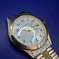 Klassische Michelle Herren Uhr – Gold-Optik mit Tag- und Datumsanzeige