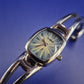Fossil f2 Damen Uhr – Elegantes Bangle-Design mit blauem Zifferblatt
