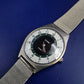 Vintage Scene Herren Uhr – Zweifarbiges Zifferblatt & Mesh-Armband