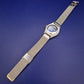 Vintage Scene Herren Uhr – Zweifarbiges Zifferblatt & Mesh-Armband