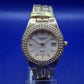Elegante Madison New York Damen Uhr – Gold-Optik mit Kristallbesatz