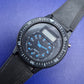 Sportliche Ana-Digi Herren Uhr im Diver-Stil – Schwarz mit blauen Akzenten