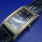 Klassische Convexe Herren Uhr – Vintage Look mit schwarzem Zifferblatt